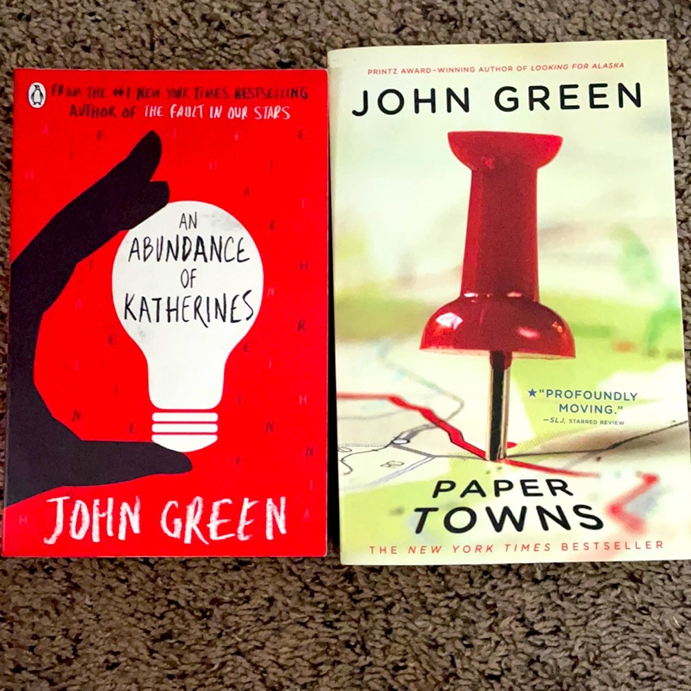 Set of 2 John Green Books